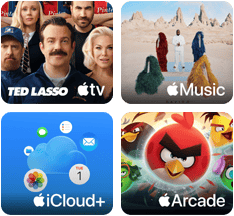 iPad, oferta promocyjna Apple One, kup dowolnego nowego iPada i skorzystaj z trzech bezpłatnych miesięcy Apple One z dostępem do usług Apple TV, Apple Music, iCloud+ i Apple Arcade