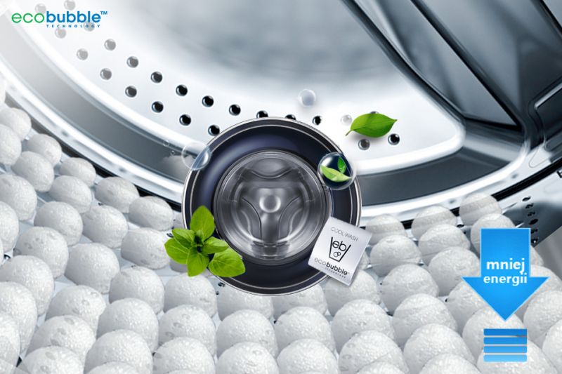 Samsung Eco Bubble™. Chroń tkaniny, oszczędzaj energię