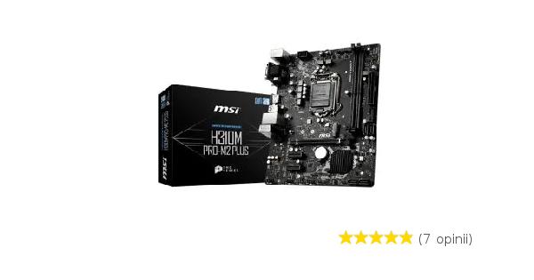 Płyta główna MSI H310M PRO-M2 PLUS Opinie, Cena RTV EURO AGD