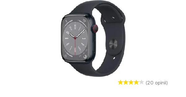 Apple Watch Series 8 GPS Cellular 45mm koperta z aluminium Północ