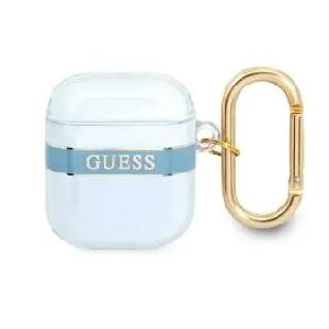 Etui na słuchawki Guess Strap Collection do AirPods Niebieski - Opinie ...