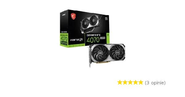 Karta graficzna MSI GeForce RTX 4070 Super Ventus 2X OC 12GB