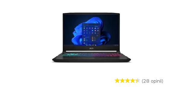 Laptop gamingowy MSI Katana 15 B13VFK-2041PL 15,6" 144Hz i7-13620H 16GB RAM 1TB Dysk SSD RTX4060 DLSS3 Win11 Czarny
