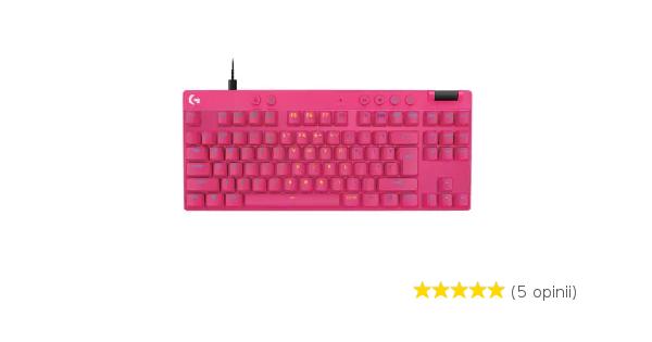 Klawiatura Logitech Pro X TKL Rapid Różowy - Opinie, Cena